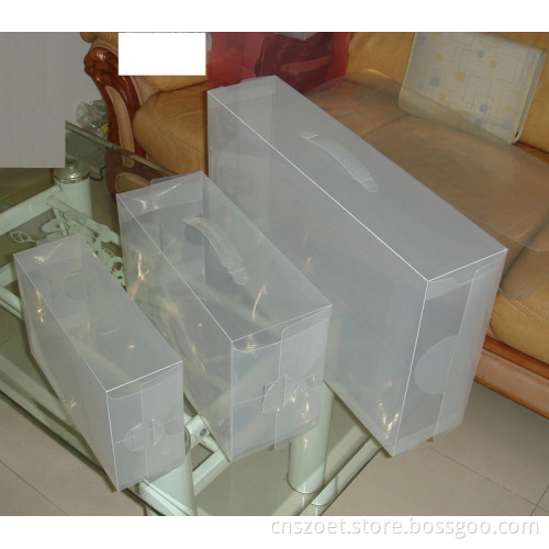 Clear Plastic Shoe Box, Custom Sizes